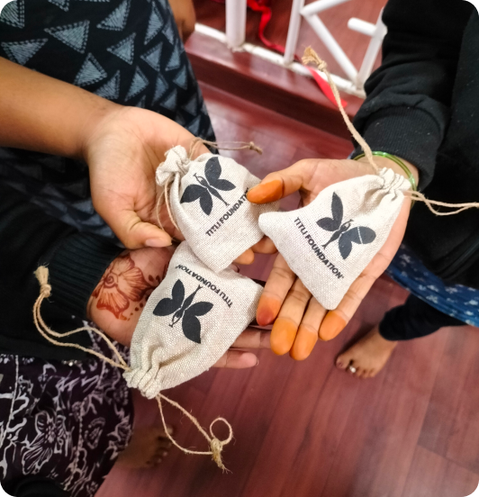 Titli Foundation providing menstrual products